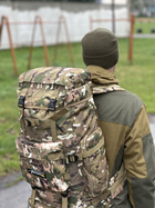 Рюкзак туристичний для походів на 70 л. Tactic великий військовий рюкзак колір Multicam (ta70-new-multic) - зображення 5