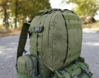 Тактический рюкзак Tactic рюкзак с подсумками на 55 л. штурмовой рюкзак Олива 1004-olive - изображение 5