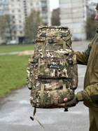Рюкзак туристичний для походів на 70 л. Tactic великий військовий рюкзак колір Multicam (ta70-new-multic) - зображення 7