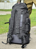 Рюкзак туристичний на 90 л. Tactic військовий рюкзак без каркасу колір Чорний Tur90-black - зображення 9