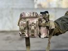 Сумка тактическая городская на пояс Tactical с карманом под бутылку Мультикам (1026-multicam) - изображение 8