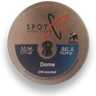 Пули пневматические Spoton Dome 4.5 мм 0.67 г 250 шт (Z24.2.16.001) - изображение 1