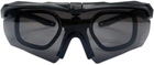 Защитные очки Buvele для спортивной стрельбы 3 линзы съёмный адаптер-оправа (Z13.12.5.8.005) - изображение 3
