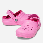 Chodaki dziecięce dla dziewczynki ocieplane Crocs Classic 207010-6SW 34 Różowe (191448894532) - obraz 4