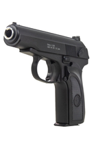 Пистолет металлический черный игровой стреляет пульками 6 мм - изображение 6