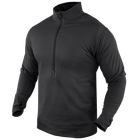 Флисовое зимнее термобелье Condor BASE II Zip Pullover 603 Medium, Чорний