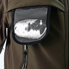 Армейская мужская куртка с капюшоном Soft Shell Оливковый XL (Kali) - изображение 4