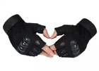 Беспалые перчатки походные армейские защитные охотничьи Черный XL (Kali) - изображение 2