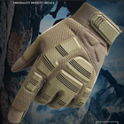 Перчатки полнопалые с защитой на липучке Оливковый XL (Kali) - изображение 4