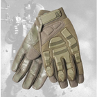 Перчатки полнопалые с защитой на липучке FQ16SDF007 Оливковый М (Kali) - изображение 4