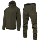 Мужской ветрозащищенный костюм двойка куртка с капюшоном и штаны универсальный для активного отдыха полевой водонепроницаемый Softshell Gen.II M (Kali) - изображение 1