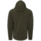 Костюм чоловічий демісезонний ергономічний вітро-вологозахисний Softshell GenII Оливковий XXL Kali штани із завищеним поясом на кнопках куртка з капюшоном - зображення 8