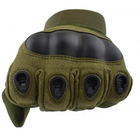 Полнопалые перчатки походные армейские защитные охотничьи FQ16S007 Оливковый XL (Kali) - изображение 3