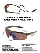 Защитные очки тактические с поляризацией- RockBros Олива -5 комплектов линз - изображение 8