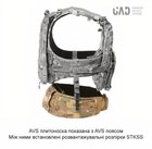 Комплект плитоноска AVS + пояс AVS + система StKSS + сумка для плитоноски AVS ZIP + боковые плиты 15х15 см Emerson Койот - изображение 5