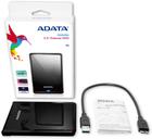 Жорсткий диск ADATA DashDrive Classic HV620S 4TB AHV620S-4TU31-CBK 2.5" USB 3.1 External Slim Black - зображення 5