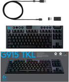 Клавіатура бездротова Logitech G915 Gaming TKL Tenkeyless LIGHTSPEED RGB GL CLICKY Black (920-009537) - зображення 6