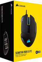 Mysz bezprzewodowa gamingowa CORSAIR Scimitar RGB Elite USB Czarna (CH-9304211-EU) - obraz 6