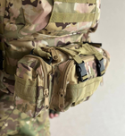 Тактичний рюкзак Raptor з підсумками військовий мультикам 50 л - зображення 5
