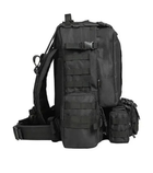 Тактический рюкзак Raptor с подсумками армейский черный 50 л - изображение 2