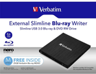 Zewnętrzna nagrywarka Blu-ray USB 3.0 Slimline firmy Verbatim (43890) - obraz 4