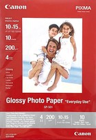 Papier fotograficzny Canon Glossy GP-501 10x15 cm 200 g/m2 10 ark. (0775B005) - obraz 1