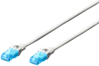 Kabel krosowy Digitus CAT5e UTP 0,5 m AWG 45133 CCA PVC biały (DK-1512-005/WH)