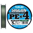 Шнур Sunline Siglon PE н4 150m 0.3/0.094mm 5lb/2.1kg Dark Green (1658.09.14)