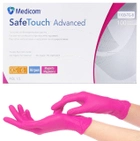Рукавички нітрилові Medicom SafeTouch Advanced Magenta щільність 3.7 г. - (рожеві) 100 шт XS (5-6) - зображення 1