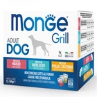Влажный корм для собак Monge dog корм grill mix Треска курица индейка говядина