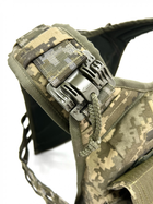 Плитоноска військова тактична SKELETONE 1000D зі швдким скиданням для плит 300х250мм, колір Піксель ЗСУ - зображення 9