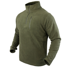 Флісовий светр Condor 1/4 Zip Fleece Pullover 607 Small, Олива (Olive)