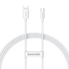Кабель USB 2.0 AM-Type-C M Baseus CAYS001302 1м 5A 100W Superior Series Белый