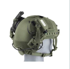 Крепление адаптер на каску шлем HD-ACC-08 Olive для наушников Peltor/Earmor/Howard (Чебурашка) - изображение 4