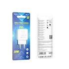 Сетевое Зарядное Устройство Borofone BA71A Power Type-C PD20W 3A поддержка быстрой зарядки Белый КОД:41307