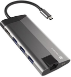 Hub USB-C NATEC Fowler Plus HDMI+USB Typ-A+USB Typ-C+Micro SD+SD (NMP-1690) - obraz 3
