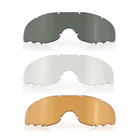 Тактическая маска WILEY X SPEAR Smoke/Clear/Rust Tan Frame (3 линзы) Койот SP293DLT - изображение 2