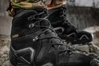 Водонепроницаемые ботинки (берцы) 45 размер (29 см) тактические (военные) треккинговые демисезонные Alligator Black (Черные) M-tac для ВСУ - изображение 12