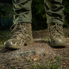 Водонепроницаемые ботинки (берцы) 46 размер (29,5 см) тактические (военные) треккинговые демисезонные Alligator Olive (Оливковые, Зеленые) M-tac - изображение 8