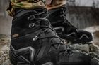 Водонепроницаемые ботинки (берцы) 40 размер (26,2 см) тактические (военные) треккинговые демисезонные Alligator Black (Черные) M-tac для ВСУ - изображение 12