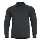 Тактичне поло з довгим рукавом Pentagon ANIKETOS LONG POLO K09013 Medium, Чорний - зображення 1