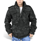 Куртка з підкладкою, що знімається Surplus Regiment M65 Jacket Surplus Raw Vintage Washed black camo M (Чорний Камуфляж) Тактична - зображення 15