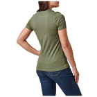 Жіноча футболка з малюнком 5.11 Tactical Women's Purpose Crest 5.11 Tactical Military Green S (Зелений) - зображення 2