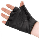 Кожаные рукавички без пальцев Sturm Mil-Tec Black M (Черный) Тактический - изображение 4