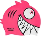 Шапочка для плавания Aqua Speed ZOO Pirana 9698 (246-03) Пиранья детская OSFM Розовая (5908217696984)