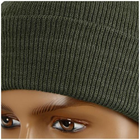 Шапка акрилова тонкої в'язки Beanie Cap Olive єдиний - изображение 9