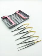 Набір для мікрохірургії 5 інструментів Castroviejo 16 см(касета для стерилізації в подарунок) - изображение 2