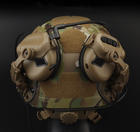 Крепление WOSPORT Чебурашка на шлем для тактических наушников Black - изображение 5