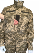 Тактичний кітель статутний літній куртка військова КЛП ВСУ 50/6 Піксель - зображення 9