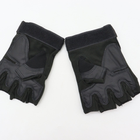 Тактические беспалые перчатки митенки, Черный / XL - изображение 4